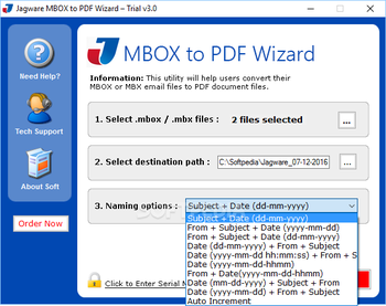 Jagware MBOX to PDF Wizard screenshot 2