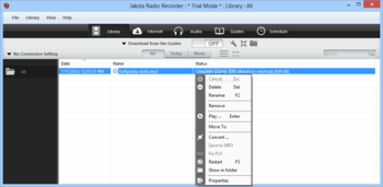 Jaksta Radio Recorder screenshot