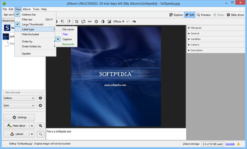 jAlbum Portable screenshot 10