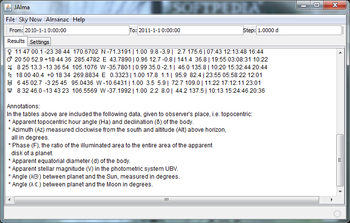 JAlma screenshot