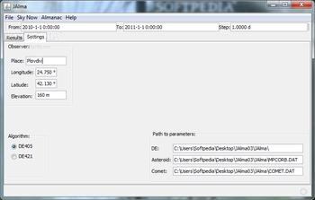JAlma screenshot 3