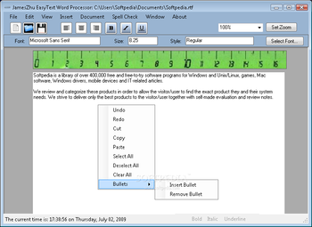 JamesZhu EasyText Word Processor screenshot 2