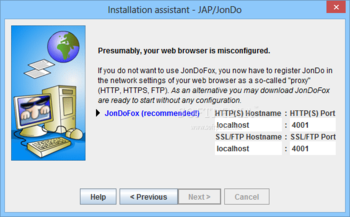 JAP/JonDo screenshot 3