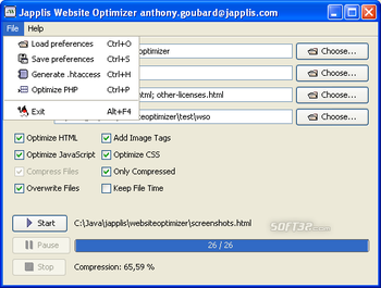 Japplis Website Optimizer screenshot 2