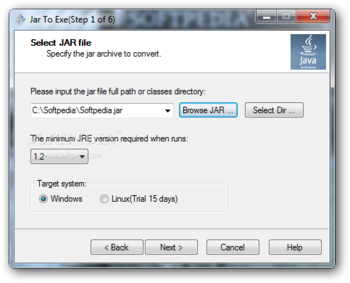 Jar To Exe screenshot