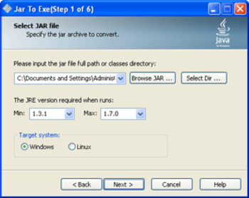 Jar2Exe Portable  screenshot