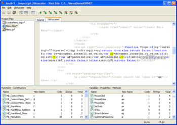 Jasob JavaScript Obfuscator screenshot 3
