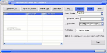 Jason DVD to Mac iPhone Converter screenshot 3