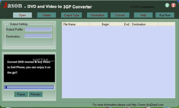 Jason DVD Video to Cell Phone Converter screenshot 3