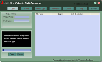 Jason DVD Video to DVD Converter screenshot
