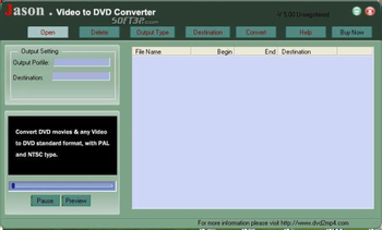 Jason DVD Video to DVD Converter screenshot 2