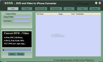 Jason DVD Video to Mac iPhone Converter screenshot 3
