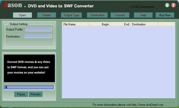 Jason DVD Video to SWF Converter screenshot