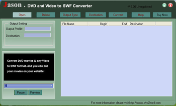Jason DVD Video to SWF Converter screenshot 2