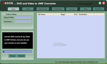 Jason DVD Video to SWF Converter screenshot 3