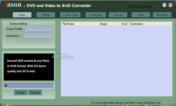 Jason DVD Video to XviD Converter screenshot 3
