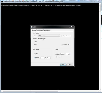 JasperStarter screenshot