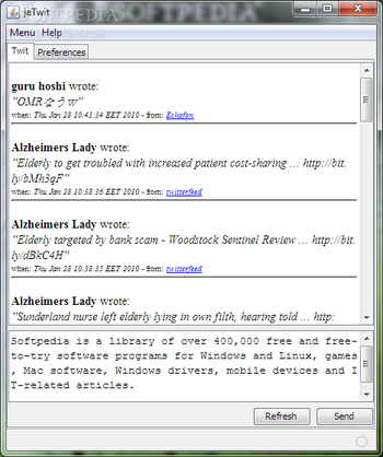 jaTwit screenshot