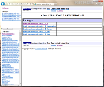 Java API for KML screenshot