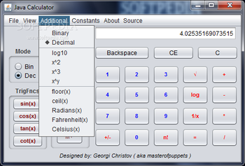 Java Calculator screenshot 4