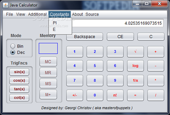 Java Calculator screenshot 5