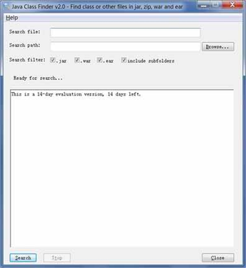 Java Class Finder screenshot