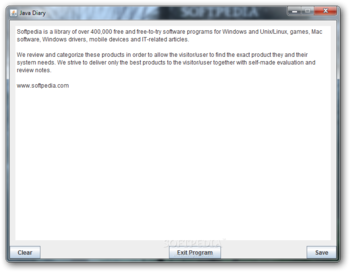Java Diary screenshot