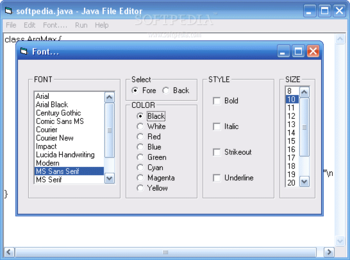 Java File Editor screenshot 2