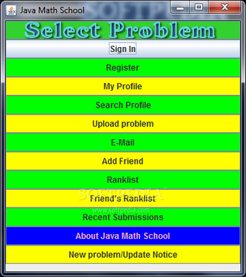 Java Math School screenshot