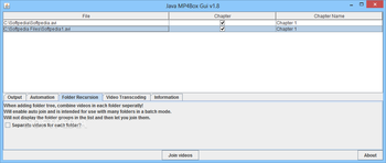 Java MP4Box Gui screenshot 3