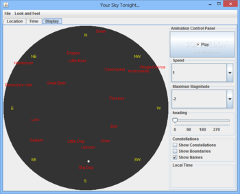 Java Star Chart screenshot