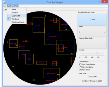 Java Star Chart screenshot 4