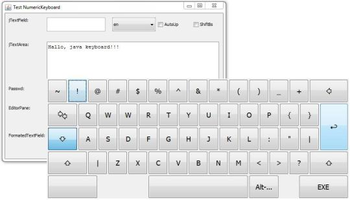 Java Virtual Keyboard screenshot