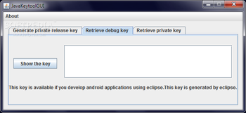 JavaKeyToolGUI screenshot 2