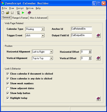 JavaScript Calendar Builder screenshot 2