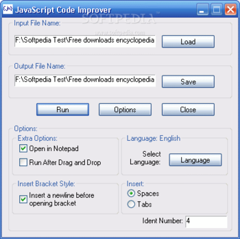 JavaScript Code Improver screenshot