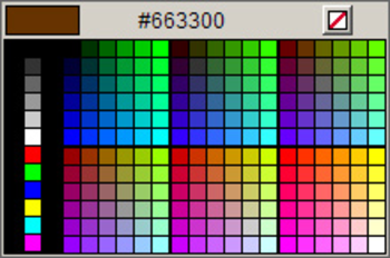 Javascript color picker screenshot