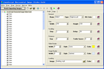 JavaScript Horizontal Image Slider Gold screenshot 3