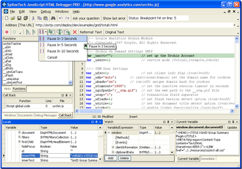 JavaScript HTML Debugger PRO Edition screenshot