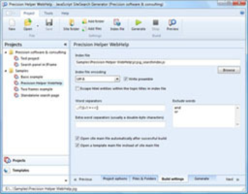 JavaScript SiteSearch Generator Portable screenshot