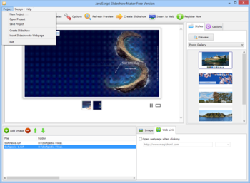 JavaScript Slideshow Maker Free Version screenshot 2