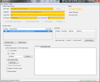 JavaSnoop screenshot