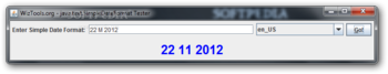 java.text.SimpleDateFormat Tester screenshot