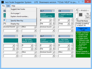 Jazz Scale Suggester System Lite screenshot 3
