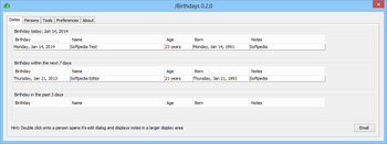 JBirthdays screenshot