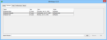 JBirthdays screenshot 2