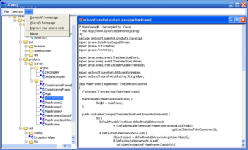 JCavaj Java Decompiler screenshot 2