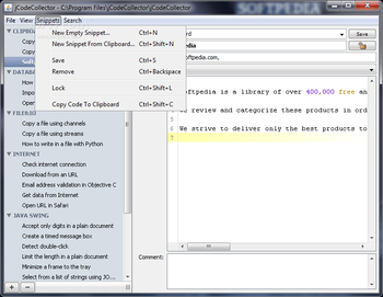 jCodeCollector screenshot 3