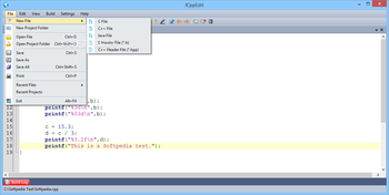 JCppEdit screenshot 2