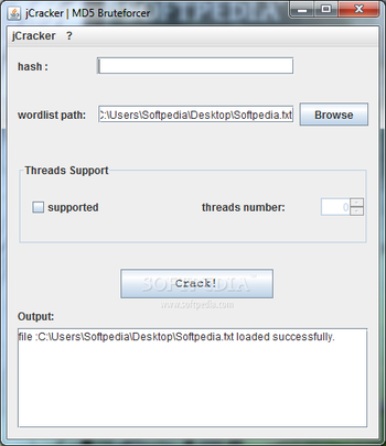 jCracker screenshot